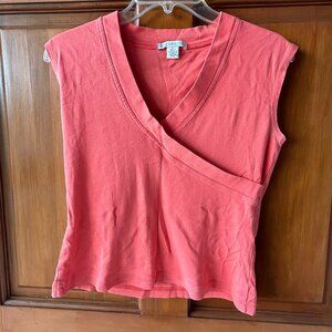 Red/orange sleeveless top